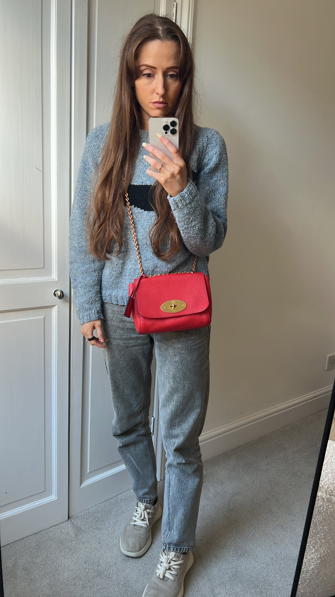 Mulberry Hibiscus Red Regular Lily with Gold Hardware (RRP £995)