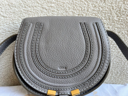 Chloe Small Cashmere Grey Marcie Saddle Bag (RRP £1050)