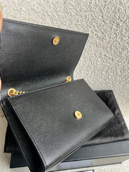 Yves Saint Laurent (YSL) Black Small Kate with Gold Hardware (RRP £1,550)