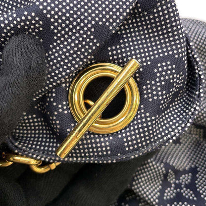 LOUIS VUITTON Monogram Mahina ChainShoulder TShirt Size M Navy1ABCC8 Cotton100%