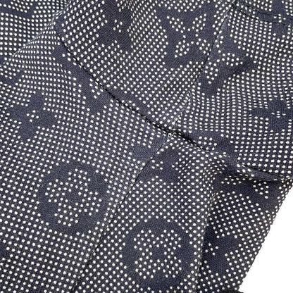 LOUIS VUITTON Monogram Mahina ChainShoulder TShirt Size M Navy1ABCC8 Cotton100%