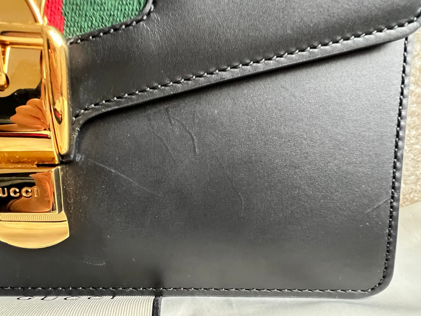 Gucci Navy Blue Sylvie Small Bag (RRP £1,920)