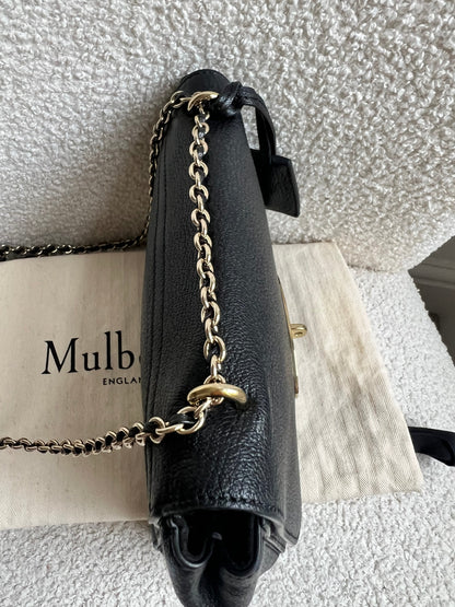 Mulberry Black Regular Lily with Gold Hardware (RRP £995)