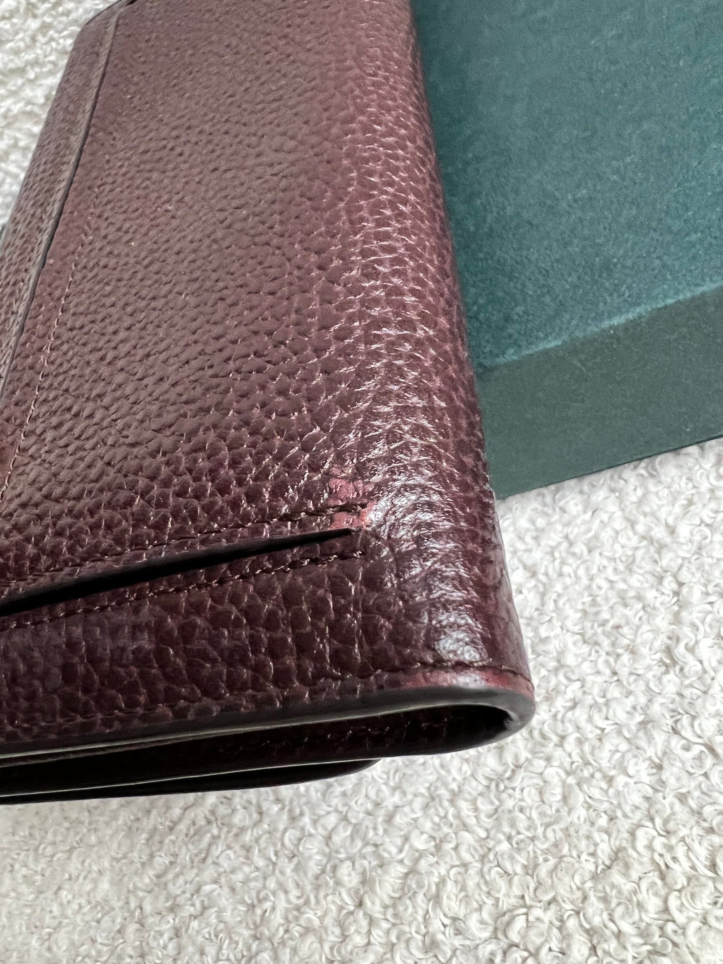 Mulberry Oxblood Continental Wallet (RRP £375)