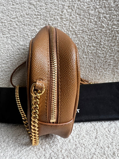 Yves Saint Laurent (YSL) Tan Mini Lou Camera Bag (RRP £1285)