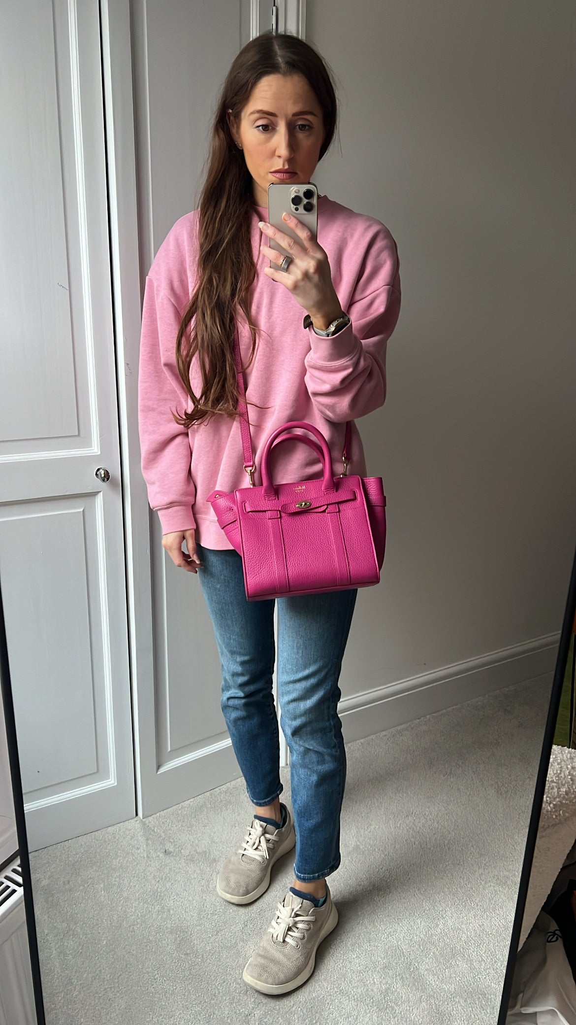 Mulberry Pink Mini Zipped Bayswater (RRP £1095)