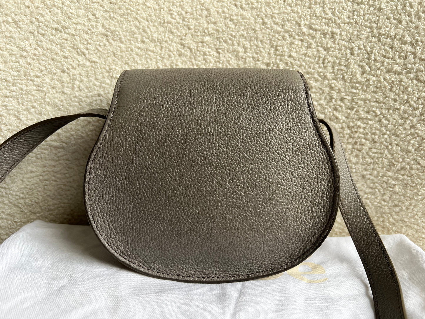 Chloe Small Cashmere Grey Marcie Saddle Bag (RRP £1050)