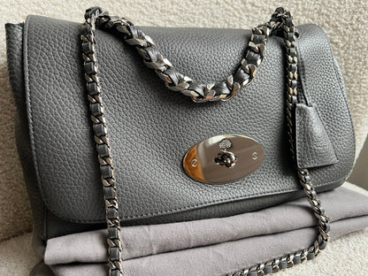 Mulberry Charcoal Grey Medium Top Handle Lily (RRP £1075)