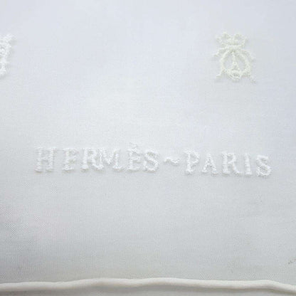 HERMES Carre Multi Bag Charm Size 100 White Silk100% Polyester100%(Embroidery)