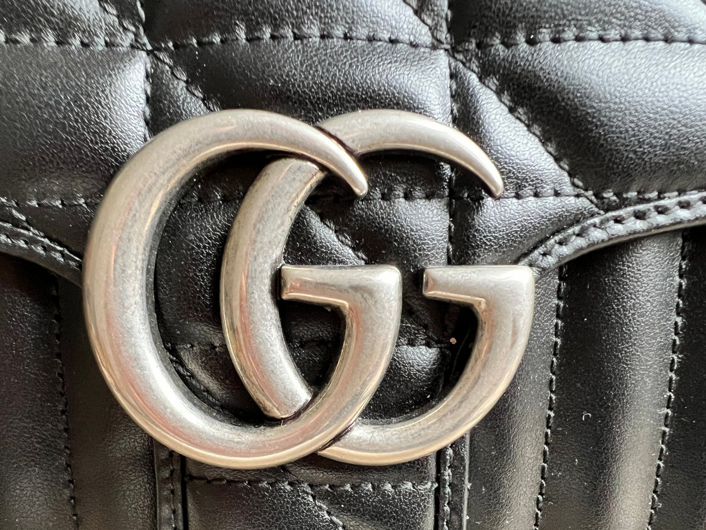 Gucci GG Black Aria Marmont Small Shoulder Bag (RRP £1800)
