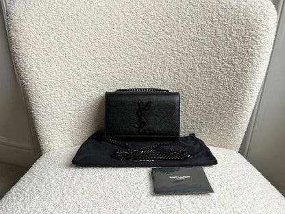 Yves Saint Laurent (YSL) Black on Black Mini Kate
