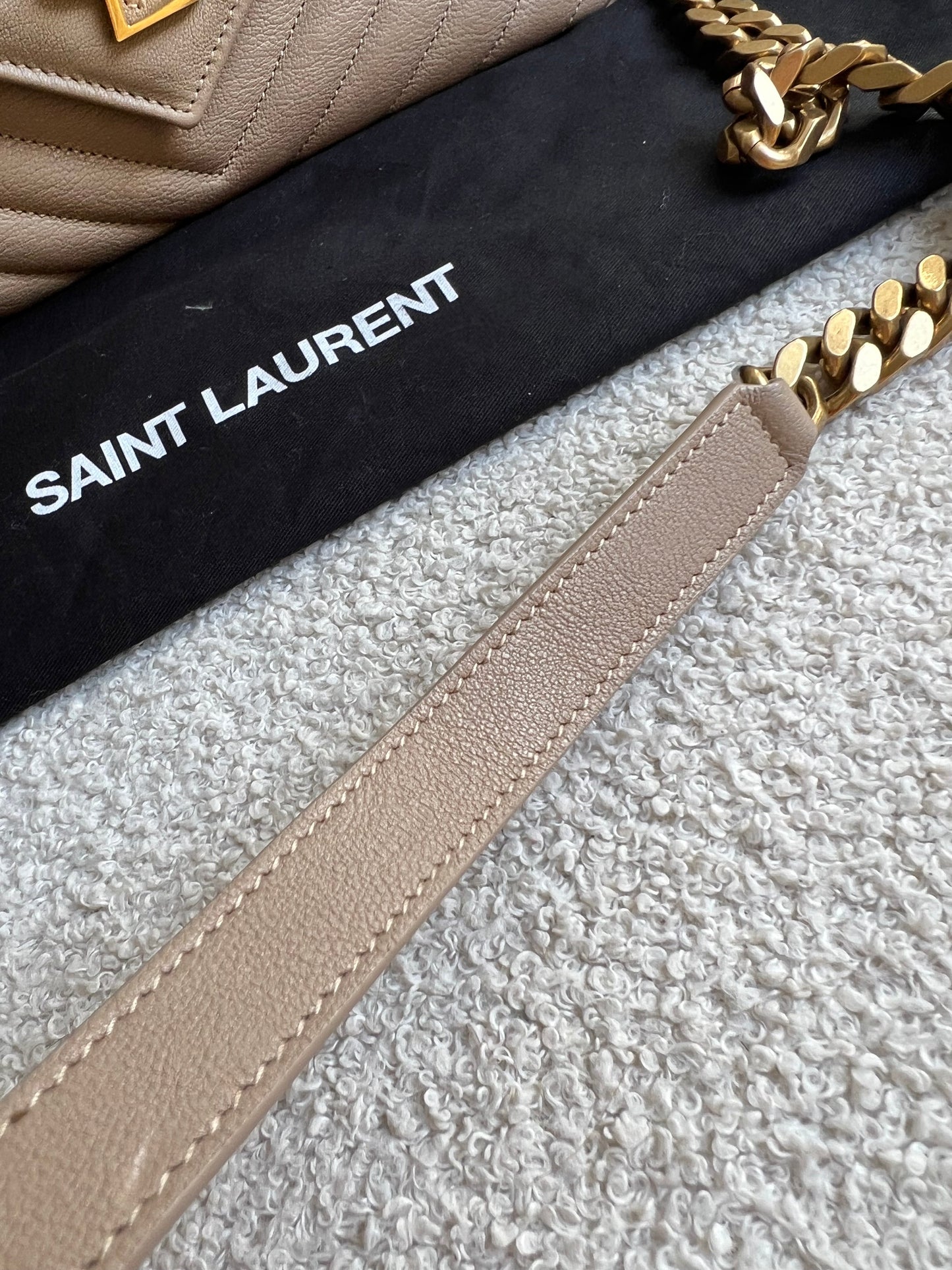 Yves Saint Laurent (YSL) Beige Medium College (£2000)