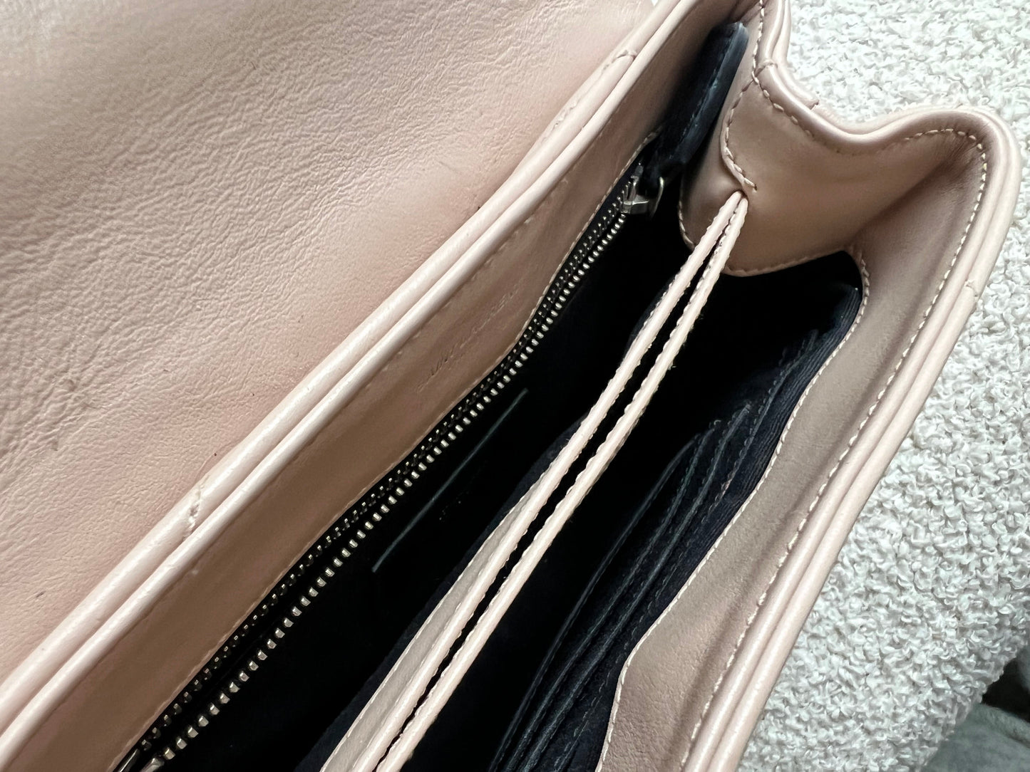 Yves Saint Laurent (YSL) Pale Pink Toy Lou Lou with Silver Hardware (RRP £1,380)
