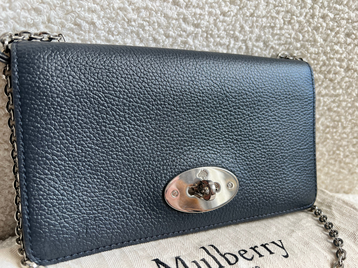Mulberry Midnight Bayswater Clutch (RRP £495)