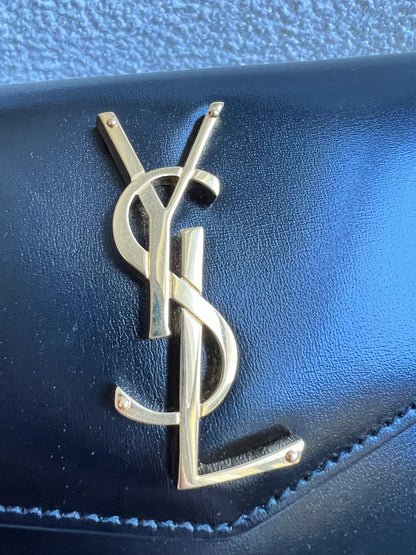 Yves Saint Laurent (YSL) Black Uptown Pouch Clutch (RRP £580)
