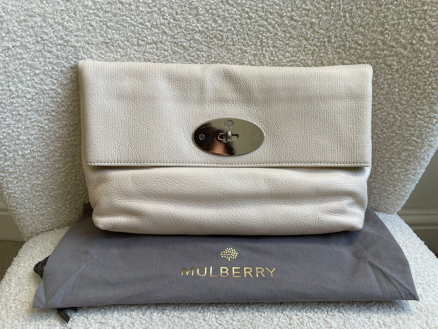 Mulberry Marshmallow Clemmie Clutch (RRP £695)
