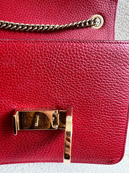 Gucci Interlocking GG Red Small Shoulder Bag
