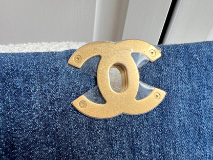 Chanel Small 19 in Blue Denim