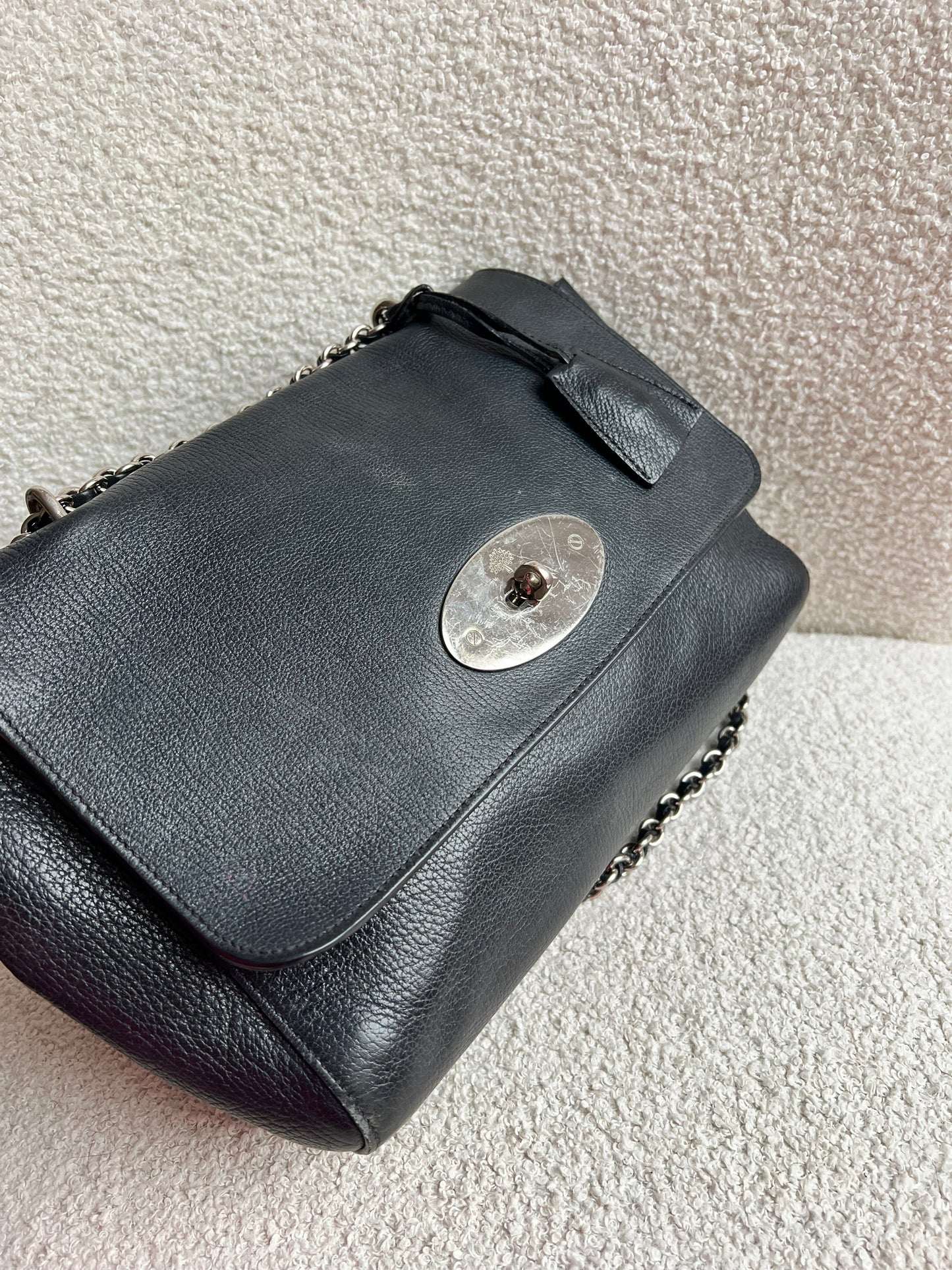 Mulberry Black Medium Lily with Silver Hardware (RRP £1095)