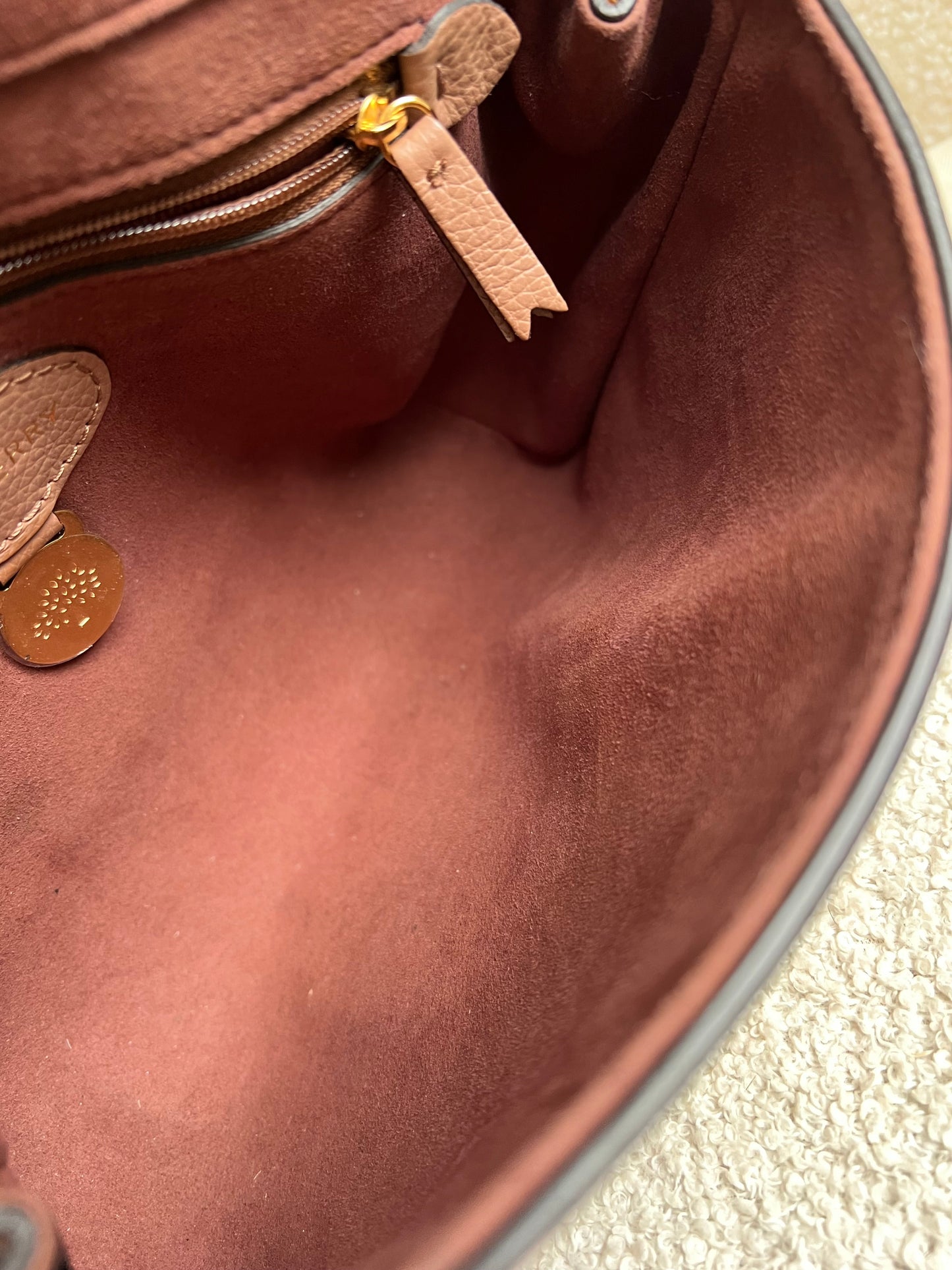 Mulberry Dark Blush Regular Lily with Gold Hardware (RRP £995)