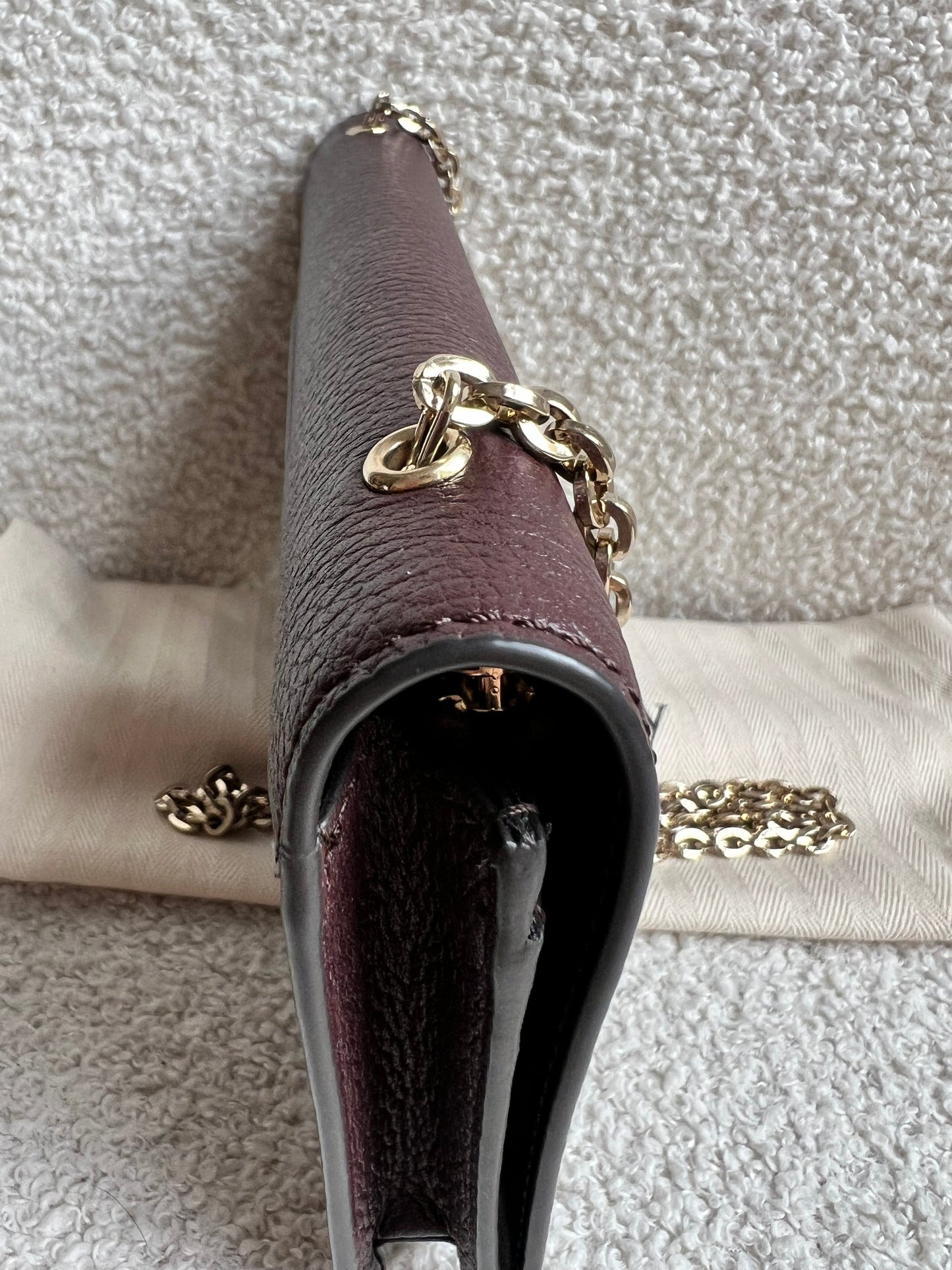 Mulberry Oxblood Bayswater Clutch (RRP £495)