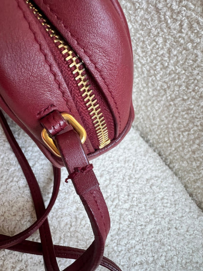 Yves Saint Laurent (YSL) Burgundy Blogger Camera Bag