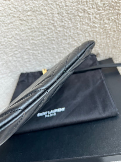 Yves Saint Laurent (YSL) Black Cassandre Clutch Pouch (RRP £580)