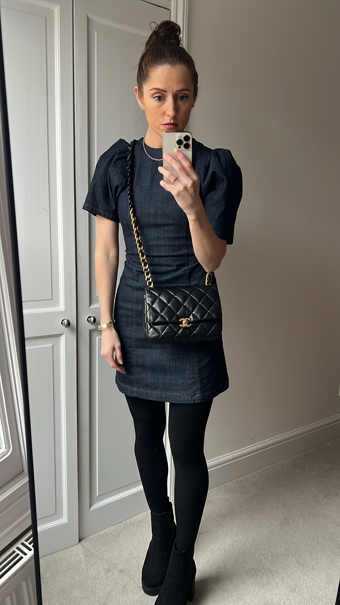 Chanel Candy Chain Mini Flap in Black Lambskin
