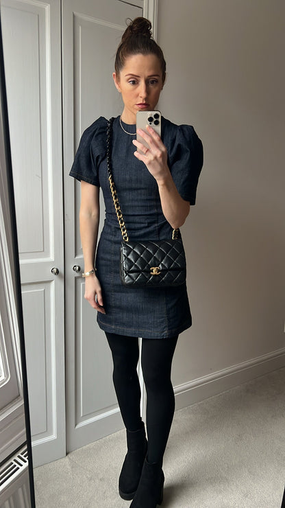 Chanel Candy Chain Mini Flap in Black Lambskin