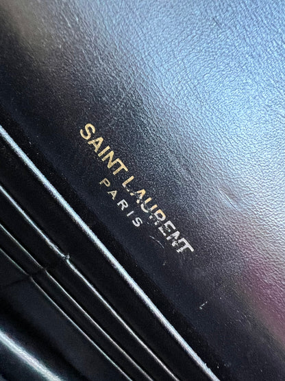 Yves Saint Laurent (YSL) Black Kate Tassel Chain Wallet Gold Hardware (RRP £1,440)