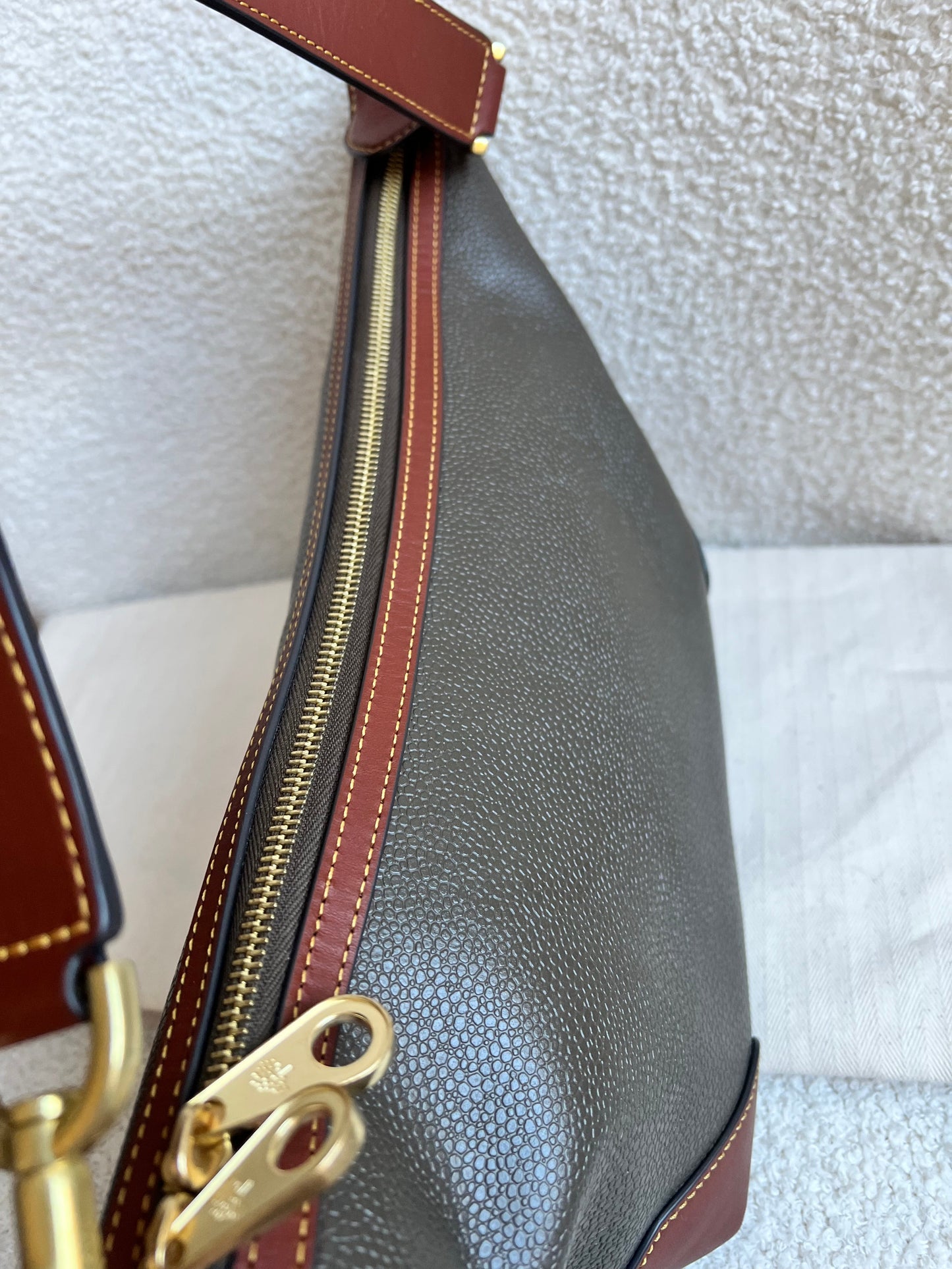 Mulberry Heritage Crossbody Clipper Eco Cognac Scotchgrain