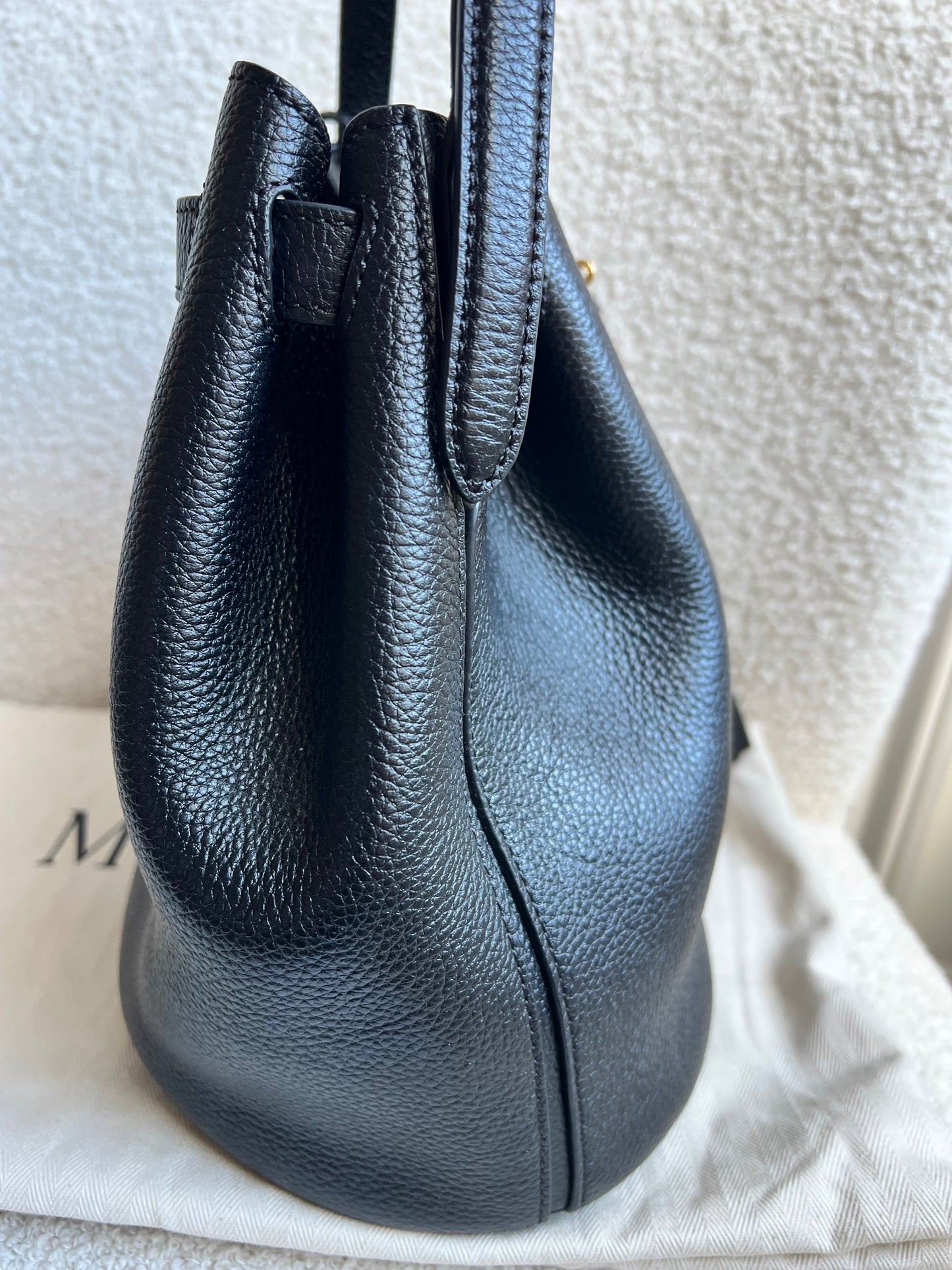 Mulberry Black Abbey Bucket Bag (RRP £695)