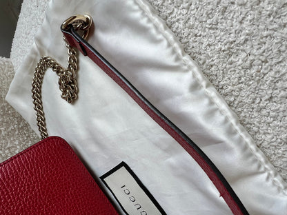 Gucci Interlocking GG Red Small Shoulder Bag