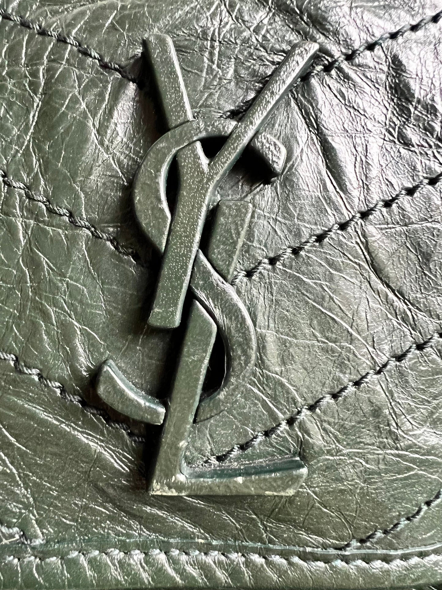 Yves Saint Laurent (YSL) Green Medium Niki Chain Bag (RRP £2430)