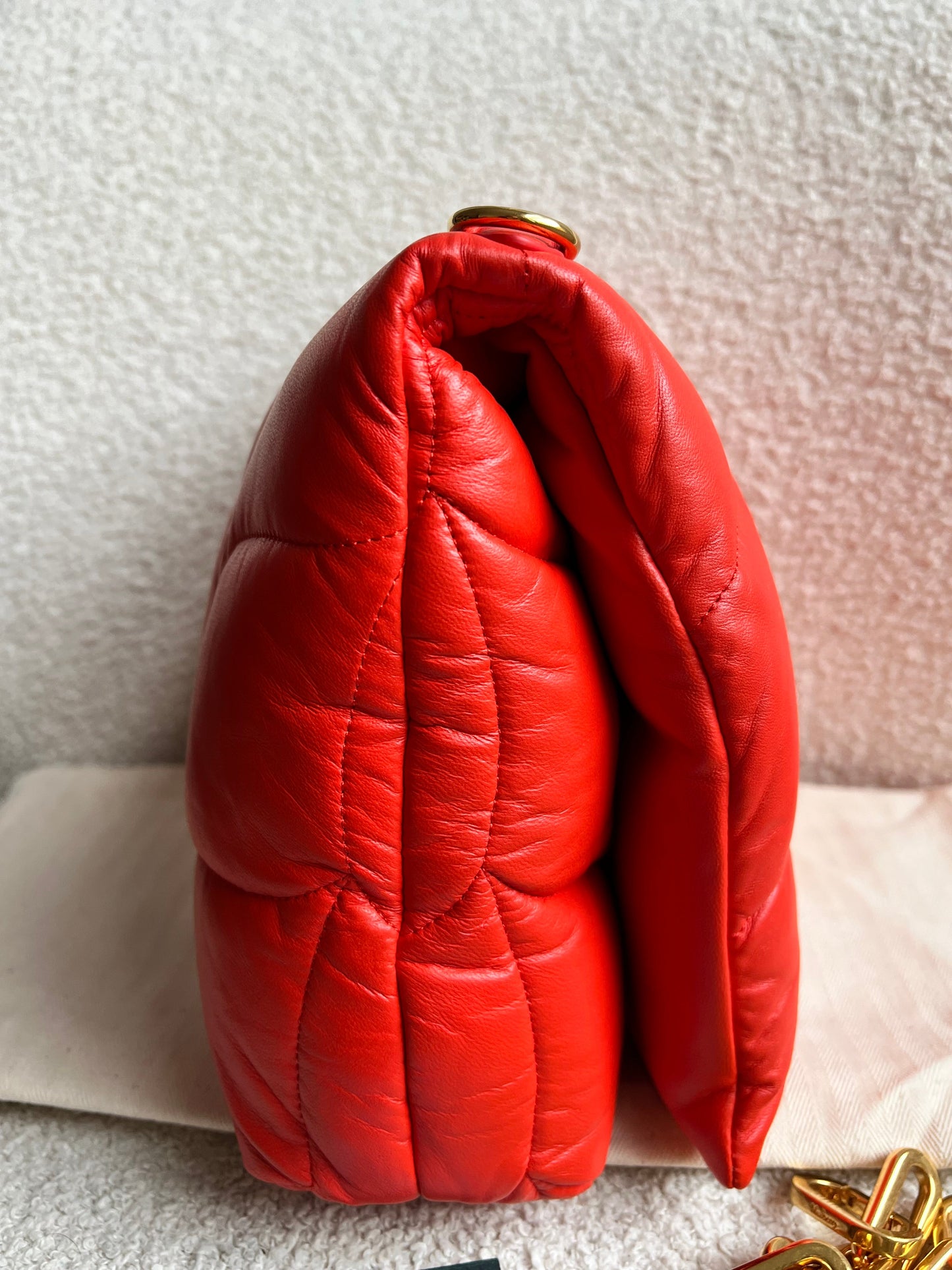 Mulberry Coral Orange Softie in Pillow Effect Nappa Leather (RRP £1650)