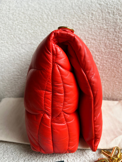 Mulberry Coral Orange Softie in Pillow Effect Nappa Leather (RRP £1650)