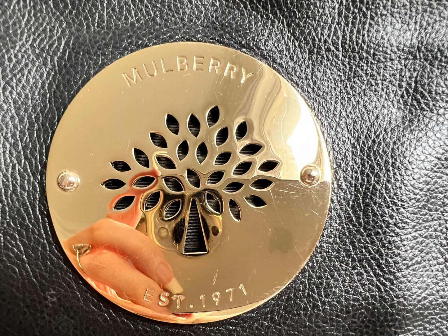 Mulberry Black Daria Clutch (RRP £550)