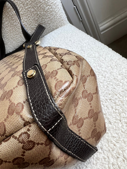 Gucci GG Coated Canvas Abbey Hobo