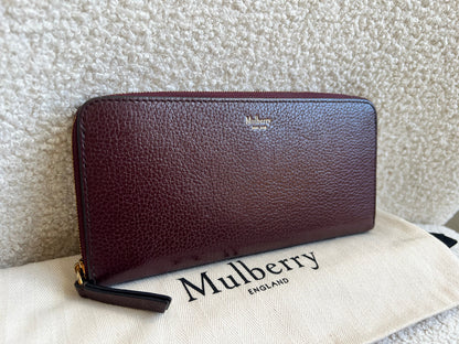 Mulberry Oxblood Continental Wallet (RRP £345)