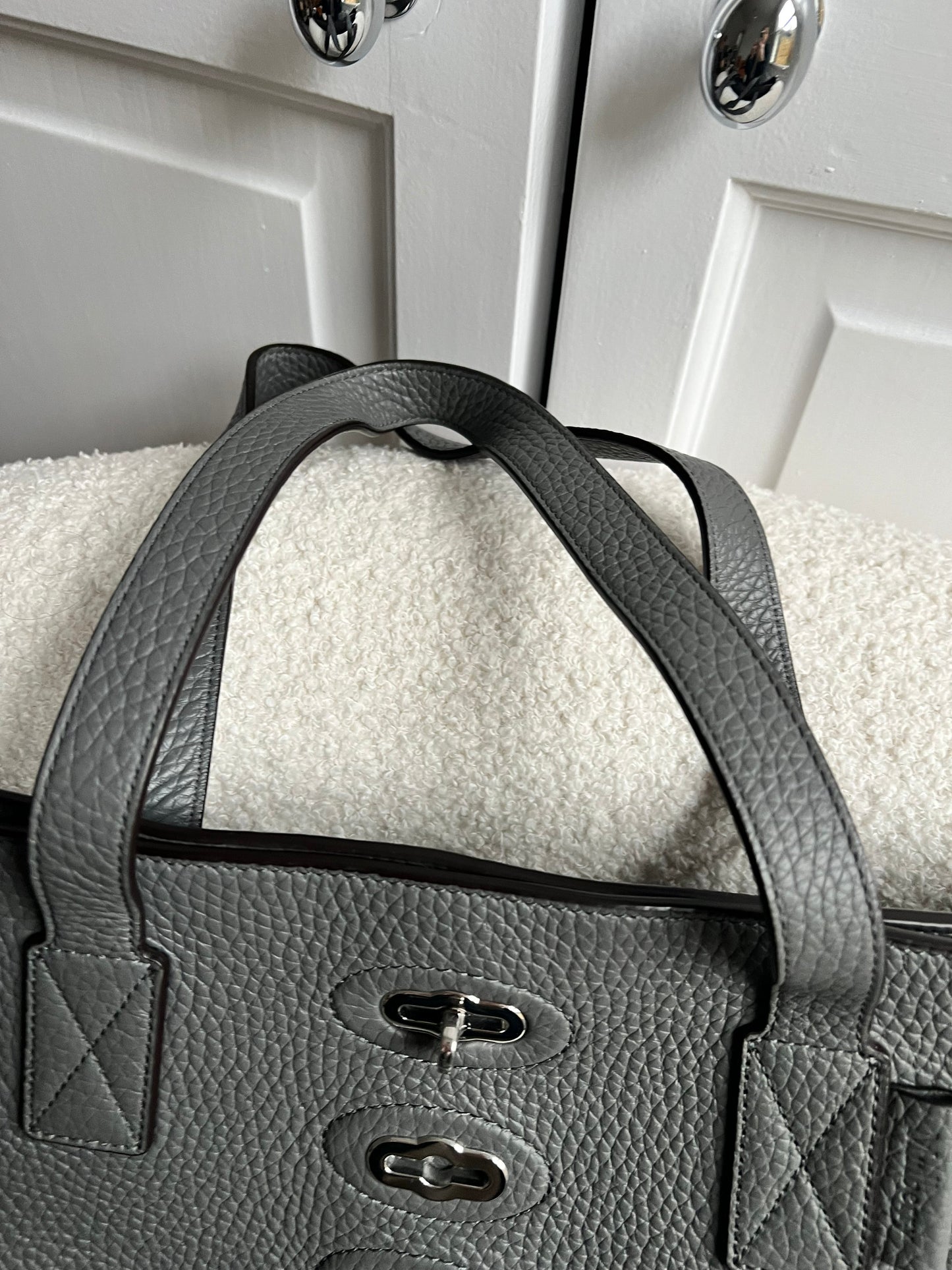 Mulberry Brynmore Tote in Charcoal Grey heavy grain