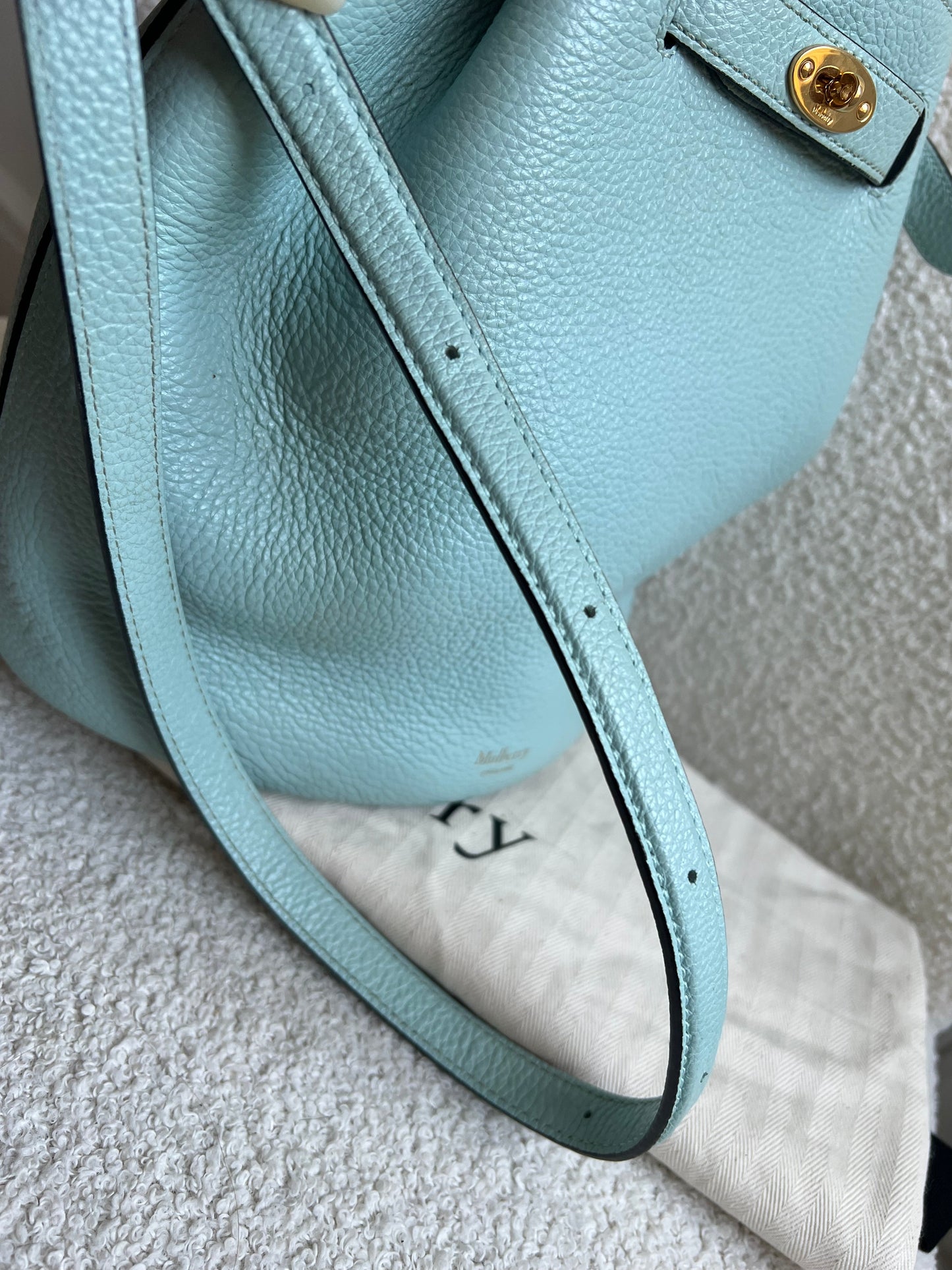 Mulberry Acrylic Green Abbey Bucket Bag (RRP £695)