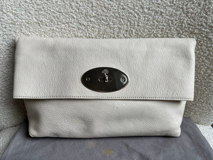 Mulberry Cream Clemmie Clutch (RRP £695)