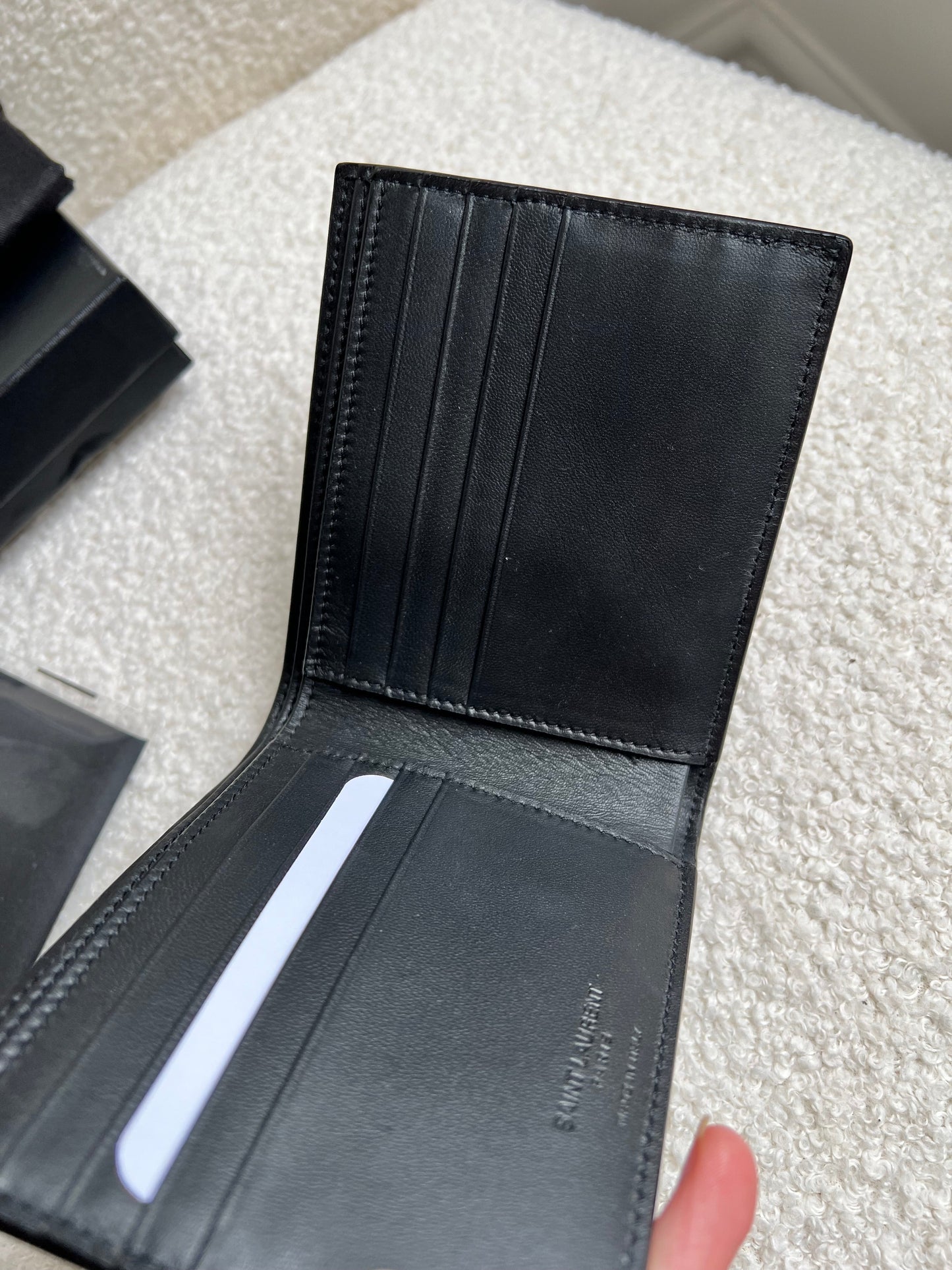 Yves Saint Laurent Black Croc Wallet (RRP £415)