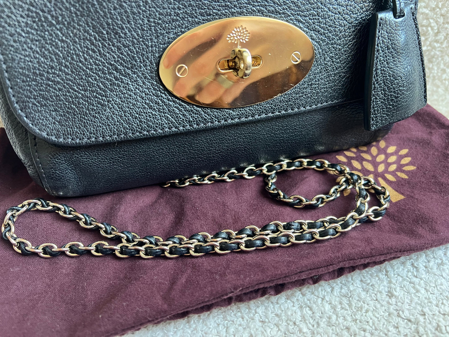 Mulberry Black Regular Lily with Hardware (RRP £995)