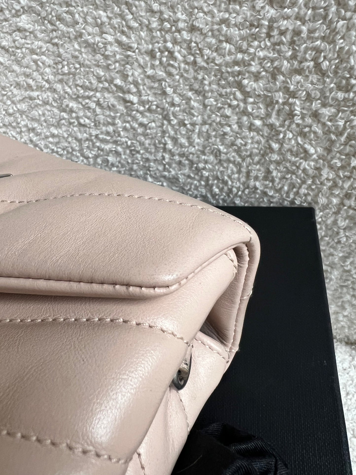 Yves Saint Laurent (YSL) Pale Pink Toy Lou Lou with Silver Hardware (RRP £1,380)