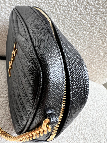 Yves Saint Laurent (YSL) Black Mini Lou Camera Bag (RRP £1285)