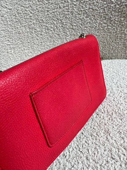 Mulberry Hibiscus Red Bayswater Clutch (RRP £495)