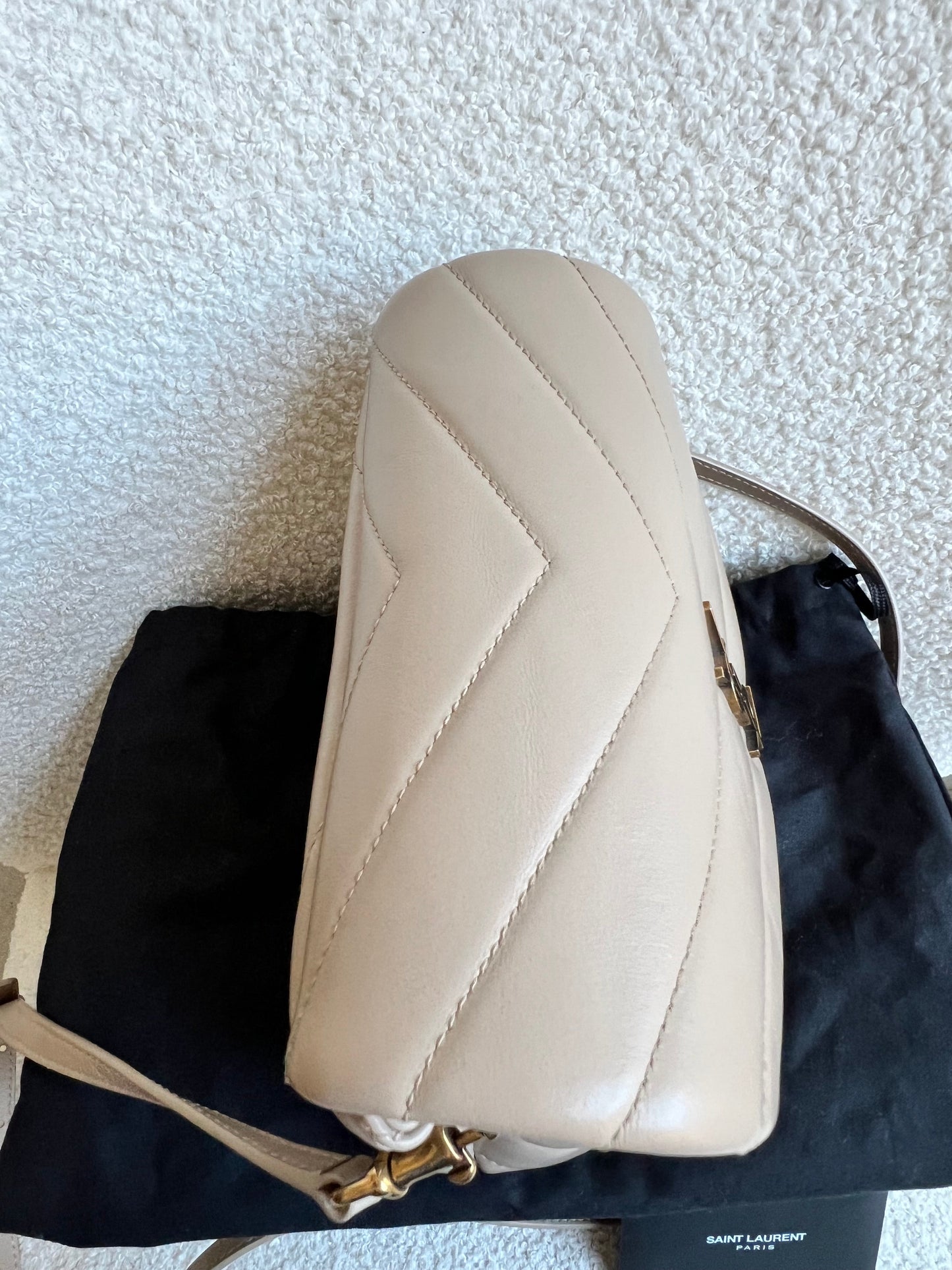 Yves Saint Laurent (YSL) Dark Beige Toy Lou Lou (RRP £1,350)