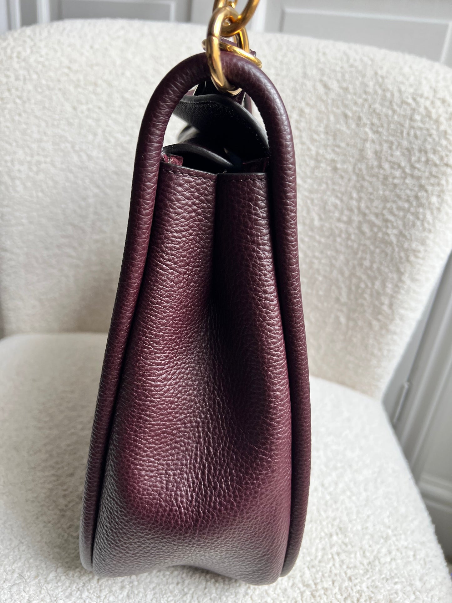 Mulberry Large Leighton in Oxblood with Gold Hardware (RRP £1,095)