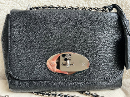 Mulberry Black Regular Lily with Silver Hardware (RRP £995)